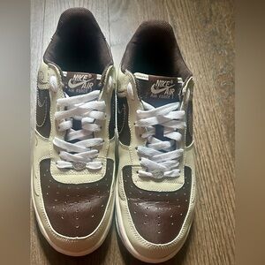 Nike Air Force 1 “Brown Pride”- Mister Cartoon (Men’s 10)
